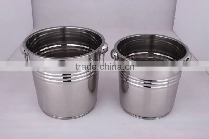 7L, 9L Large stainless steel ice bucket/beer bucket/champagne bucket