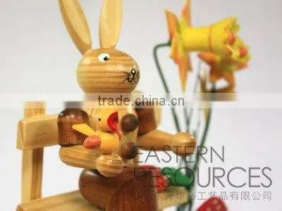 Easter Rabbit - Wooden Easter Decoration