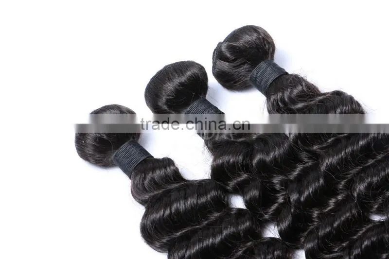 100% deep wave virgin Brazilian hair weave wholesale