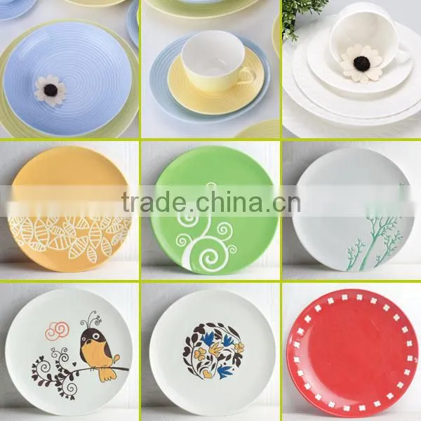 flowers porcelain plate