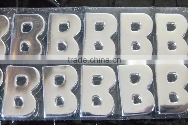 Wholesale Zinc Alloy 10mm Mixed Color Colorful Rhinestones Slide Letters