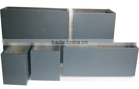 white FRP flower planter