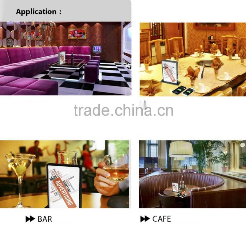 Factory OEM ODM Table power bank with dual usb charger for mobile as good menu power bank