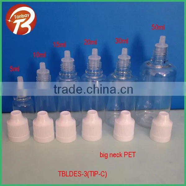 10ml 30ml PET plastic square E-liquid bottle with thin dropper&childproof cap