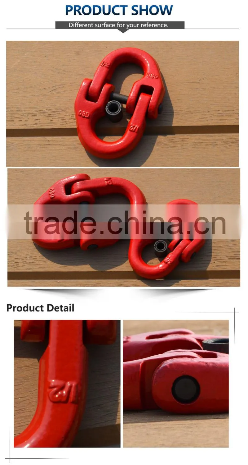 Heavy duty US type drop forged alloy steel grade 80 connector link