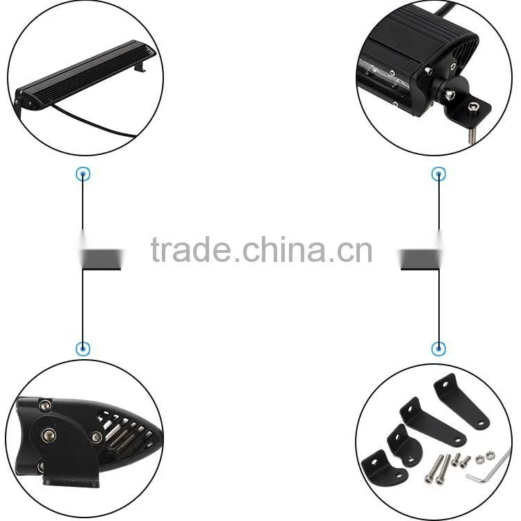 Super slim waterproof curved led off road led light bar