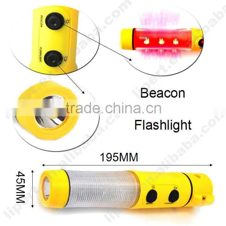 (120337) High Quality Work Light Super Bright multifunction flat plastic flashlight