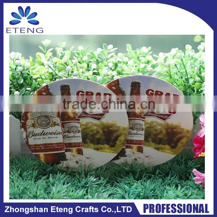 Promotion Best Selling custom printed absorbent paper coaster