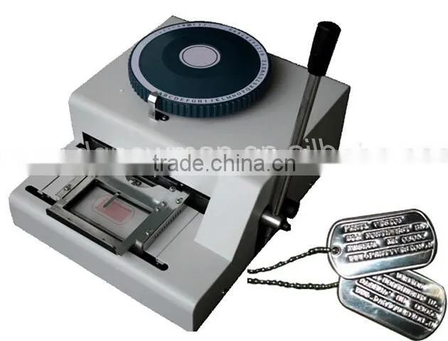 Manual credit PVC smart card embossing machine