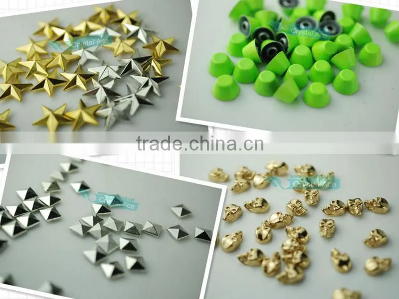 Shining blind rhinestone rivet, crystal diamond rivets wholesale