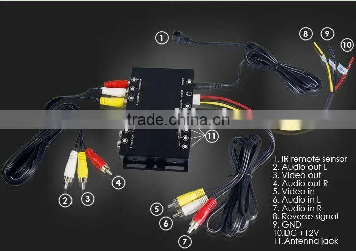 IR remote control universal car tv tuner box