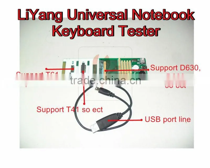 high quality !!! LY KT10 universal notebook keyboard tester,with extra 3 extend ports (Cannot support Apple notebook)