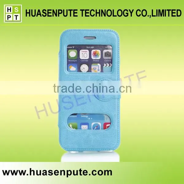 View Flip Case Leather Cover & Screen Guard For Apple iPhone 6 with Magnet Closure