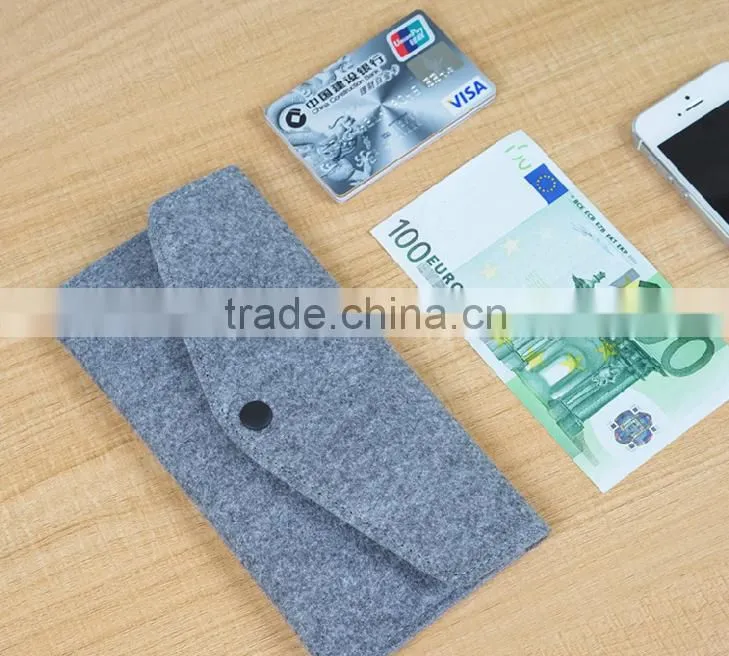 100% polyester felt bag felt fabric purse and wallet wholesale