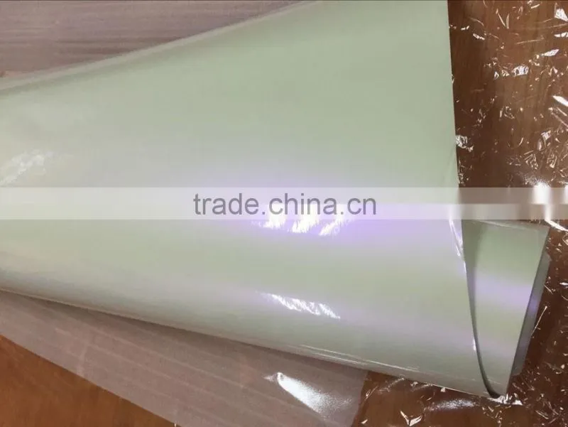 pearl white car wrap film 1.52*20m with air free bubbles , chameleon pearl white to purple car wrap film
