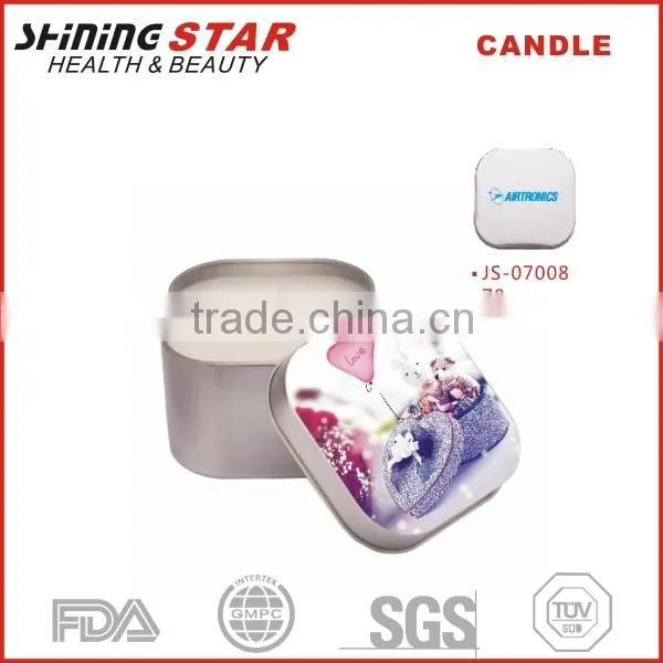 70g scented candle in square tin illuminating candle