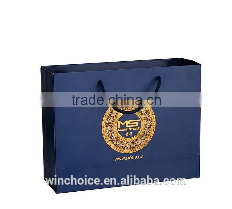 Ivory board /art paper bag ,shopping promotion bag , customized lamination printing, cotton handle