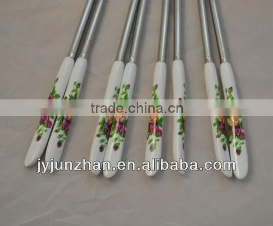 Ceramic chopsticks with SS410 and low price made by Junzhan factory directly