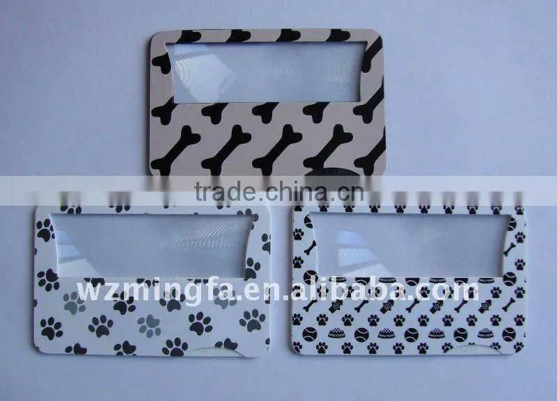 Card Magnifier with LED light for gift