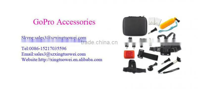 2016 New Wholesale Dog Selfie Mount Kit Pet Dog Harness Chest Band Strap kit for Go Pro camera Hero 3 4 3+ 2 1