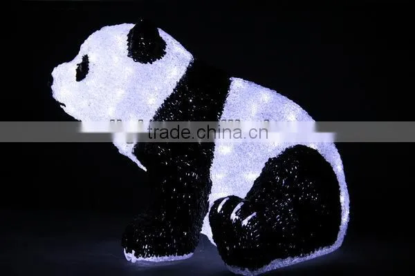 3D LED christmas dectration acrylic bear motif light for outdoor or intdoor