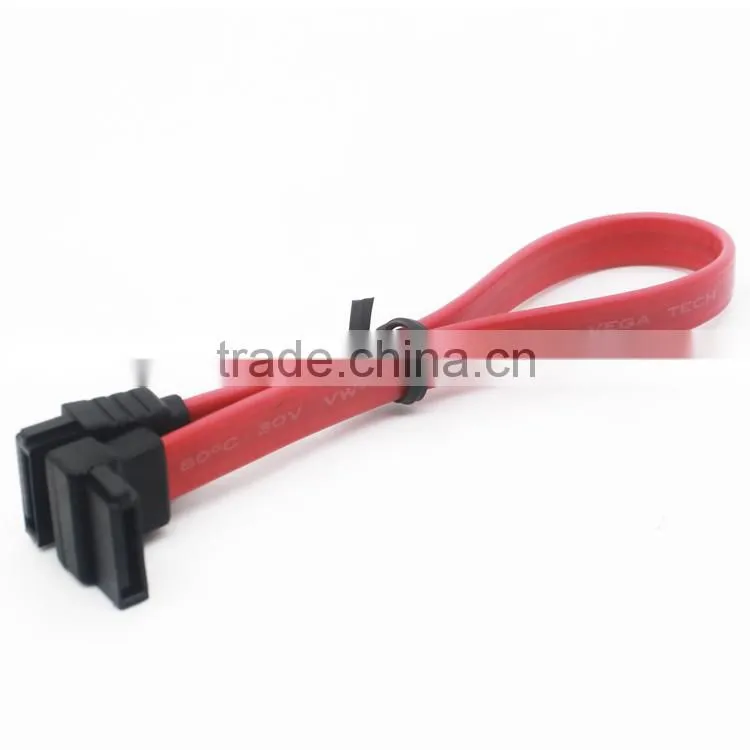 L shape to straight sata 7 to 7 flat serial ATA cable custom length