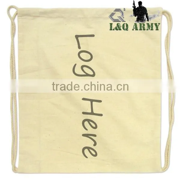 Cotton Sublimation Backpack Drawstring Backpack