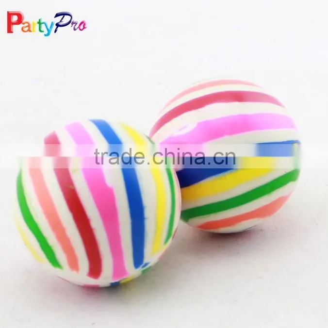 2016 rainbow new design high quality bouncy balls