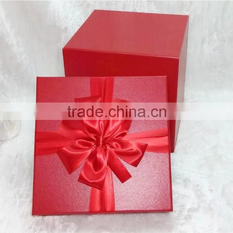 Hot sale square large gift box custom elegant lover wedding gift paper box