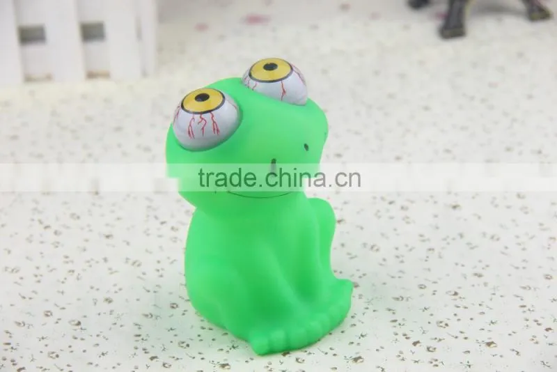 soft pvc vinyl eyes pop out animal toys ,eye pop squeeze toy