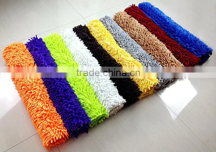 floor mat long pile Polyester room mat with anti-slip base