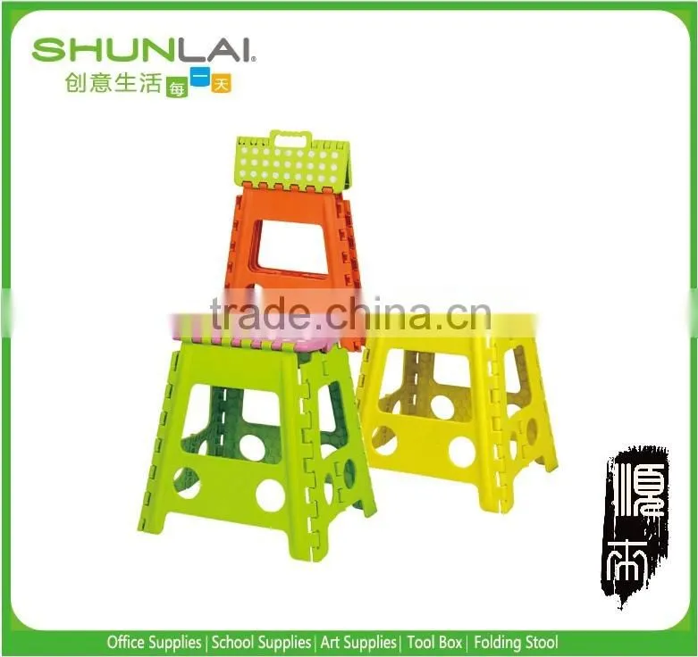 Pretty rhino plastic lab folding stool,stackable step stool chair