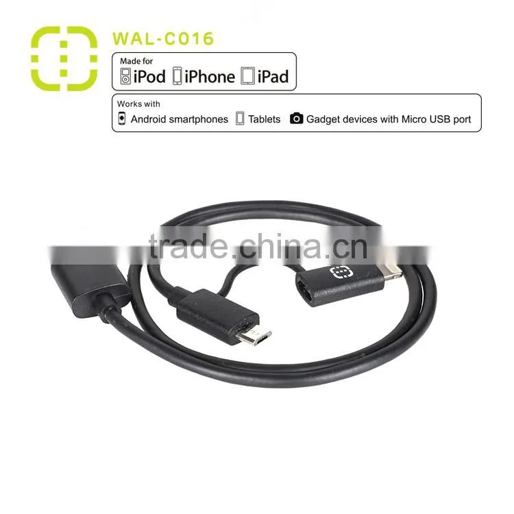 save 20% Micro to MFI ( 2 in 1) charge and sync Cable