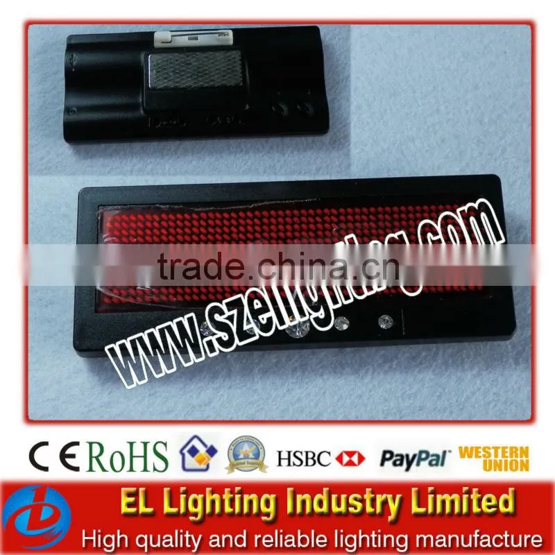 LED name Badge,heart-shaped led badge