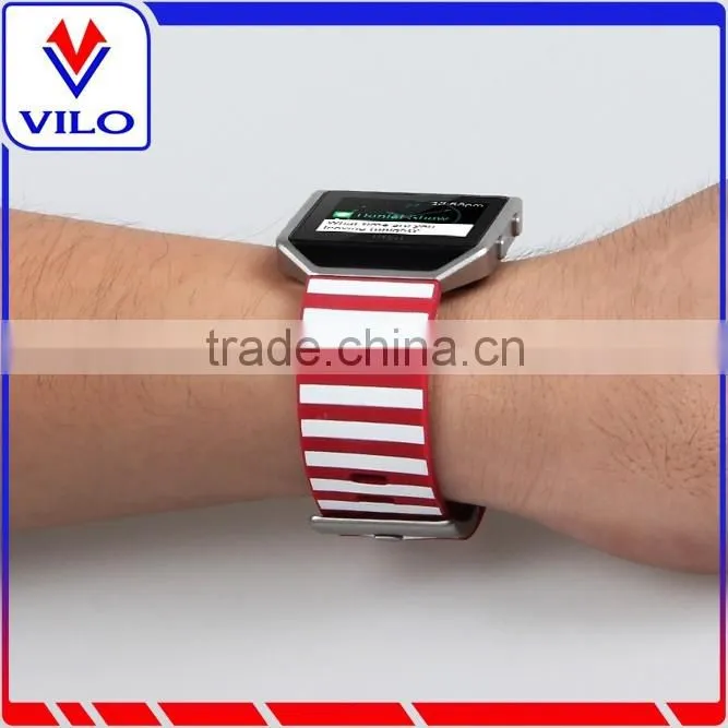 High Quality Replacement Adjustable Silicone Watch Band Rubber Wrist strap for Fitbit Blaze Smart Watch