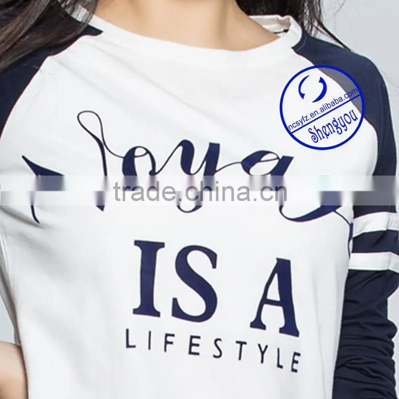 2015 China supplier custom fashion printed t shirt for women