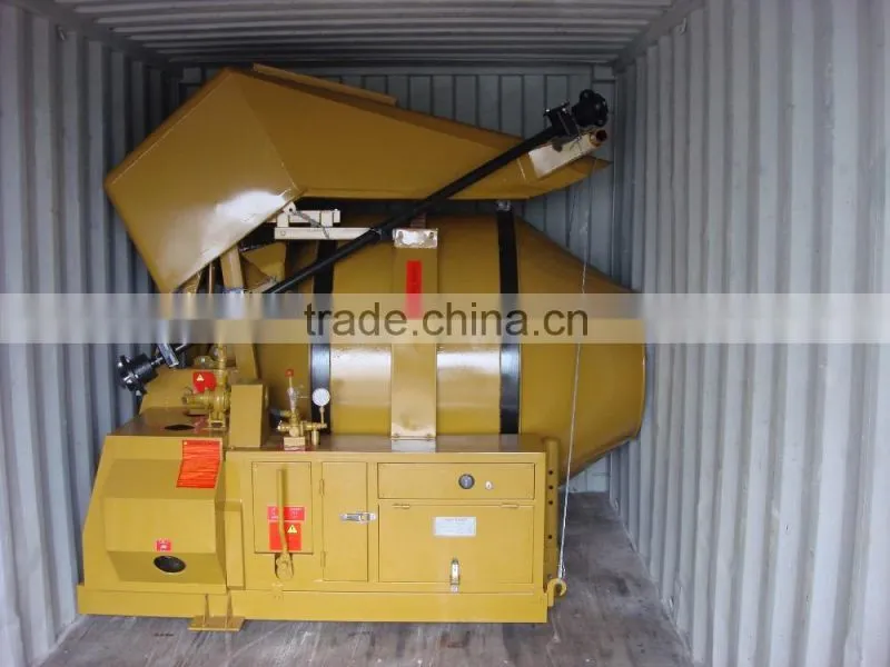2016 Hot Sell Topmac Brand Concrete Mixer by Diesel Hydraulic Hoist Hopper