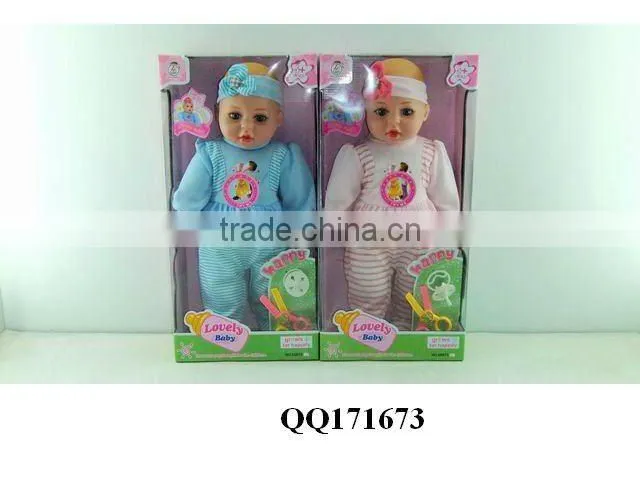 14" Lovely baby doll with 4-sound IC-papa,mama,cry laugh
