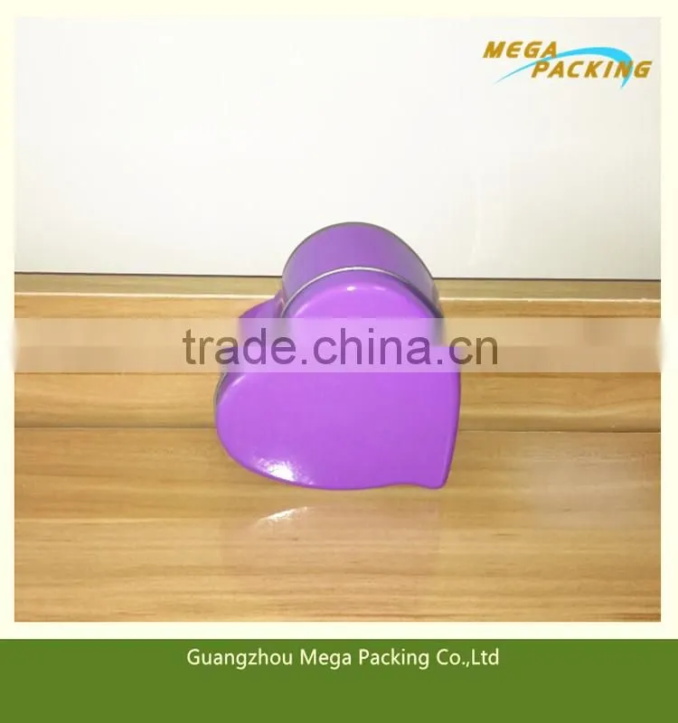 Heart shape tin can for jewelry packaging/gift/Tin Jewelry Box
