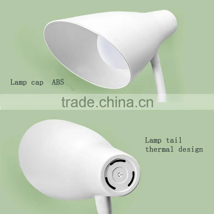 LED work study lamp chargeable minimalist bedroom lamp the long arm of metal table lamp