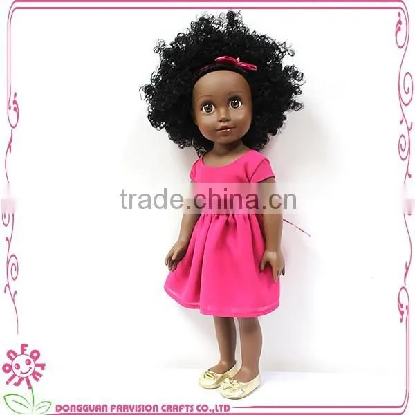18 inch full vinyl brown black vinyl dolls