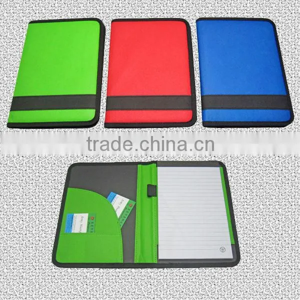 non-woven file folder with spring clip