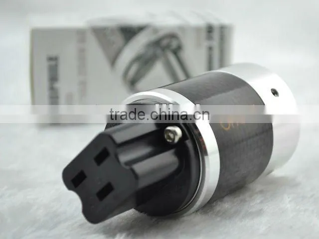 Hi-End Rhodium Plated Carbon fiber series 20A IEC Connector