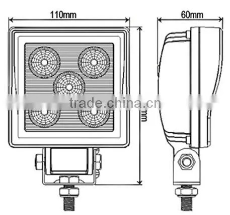 18w Epsitar LEDs auto work light,atv, utv,trucks,tractors,18w led work light ,offroad,driving light, led auto light