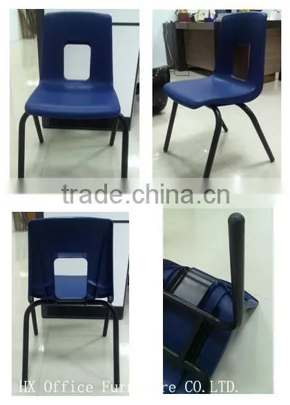 Cheap fashion metal legs plastic chair (HX-5CH084)