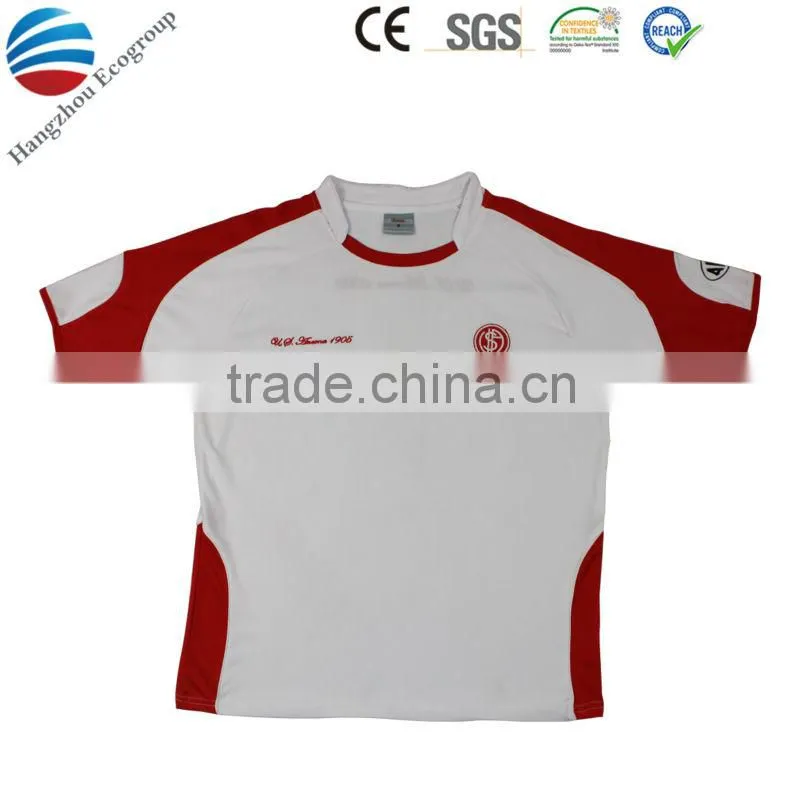 100% polyester jersey soccer jersey
