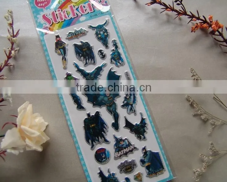 room decor butterfly puffy sticker,3d foam sticker for kids