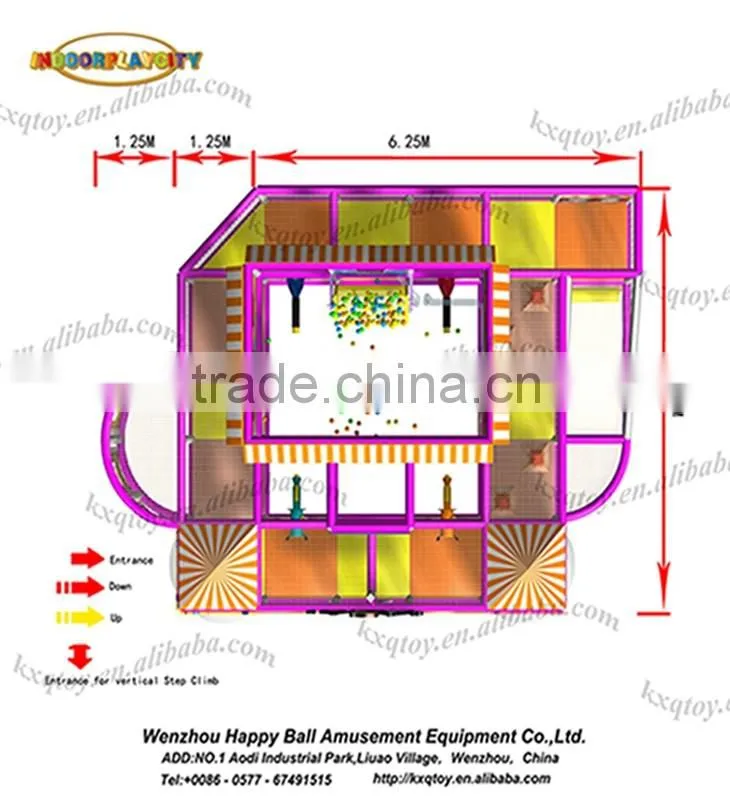 Safe and funny soft ballistic playground ,kids'indoor commercial naughty castle on sale!