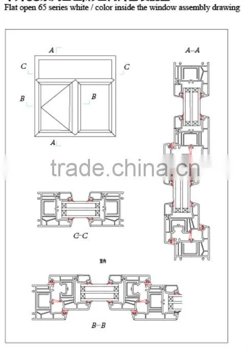 65 frame manufacturers in china modern windows for homes