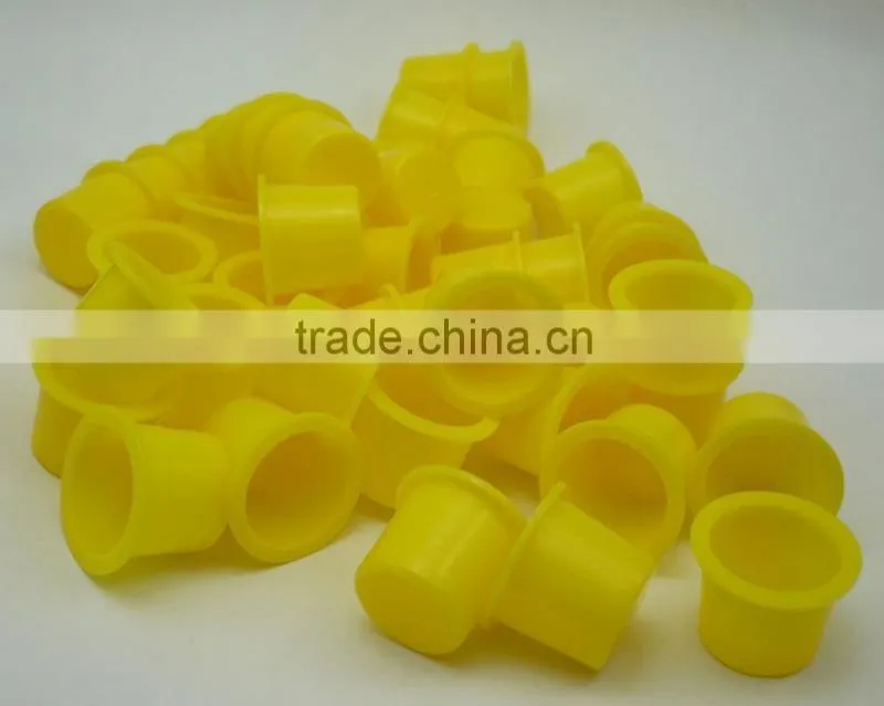 Newest (10mm,15mm,18mm) Clear red Newest (10mm,15mm,18mm) Clear red white and yellow coolr Plastic Tattoo Ink Cups